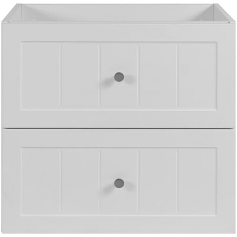 Mobile lavabo in stile classico bianco, 80 x 57 x 46 cm