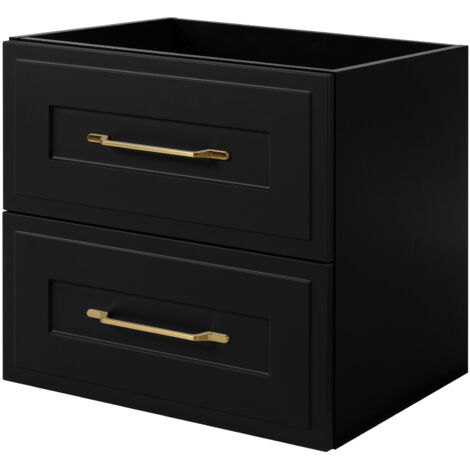 Mobile lavabo in stile classico in nero, 80 x 57 x 46 cm