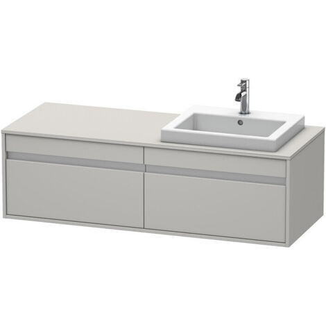 Mobile lavabo KETHO 550x1400x426mm WT re calcestruzzo