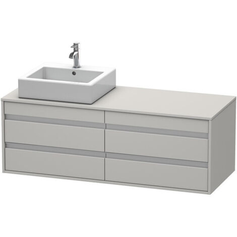 Mobile lavabo KETHO 550x1400x496m con illuminazione in cemento li