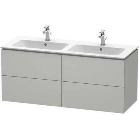 Mobile lavabo L-CUBE 1290x481x550mm cemento