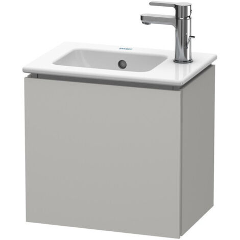 Mobile lavabo L-CUBE 294x420x400mm apertura destra cemento