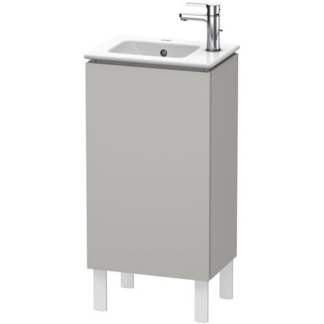 Mobile lavabo L-CUBE 294x420x704mm apertura destra cemento