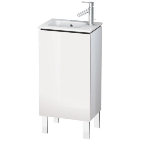 Mobile lavabo L-CUBE 294x420x704mm apertura sinistra noce scuro