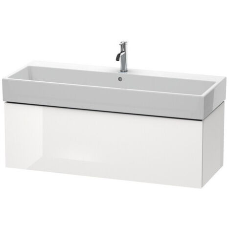 Mobile lavabo L-CUBE 394x1184x459mm noce scuro