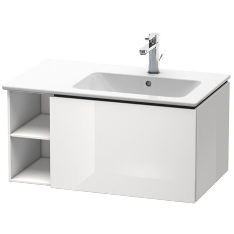 Mobile lavabo L-CUBE 400x820x481m con illuminazione in re lin