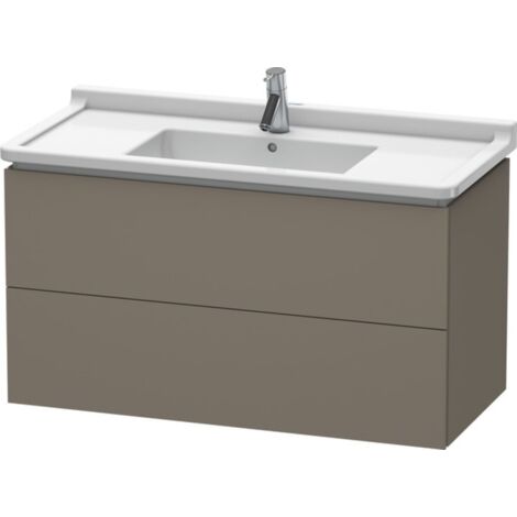 Mobile lavabo L-CUBE 469x1020x558mm flanella grigio satinato