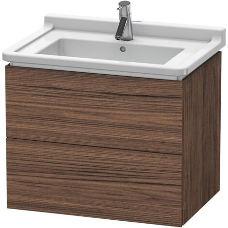 Mobile lavabo L-CUBE 469x670x558mm noce scuro