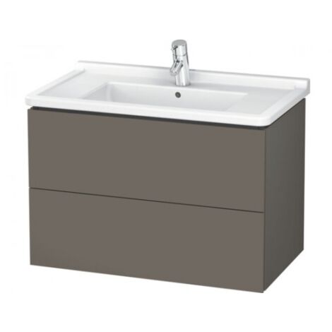 Mobile lavabo L-CUBE 469x820x558mm flanella grigio satinato