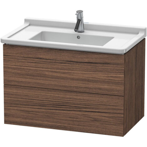 Mobile lavabo L-CUBE 469x820x558mm noce scuro