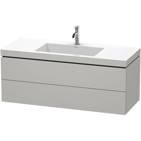 Mobile lavabo L-CUBE WT Vero Air 500x1200x480mm 1 foro rubinetto in cemento