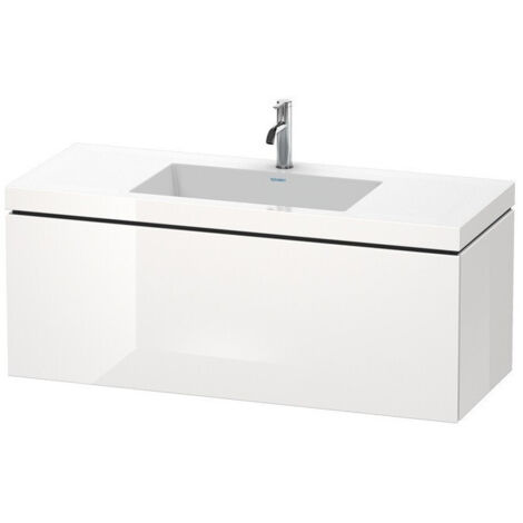Mobile lavabo L-CUBE WT Vero Air 500x1200x480mm senza foro per rubinetteria biancheria