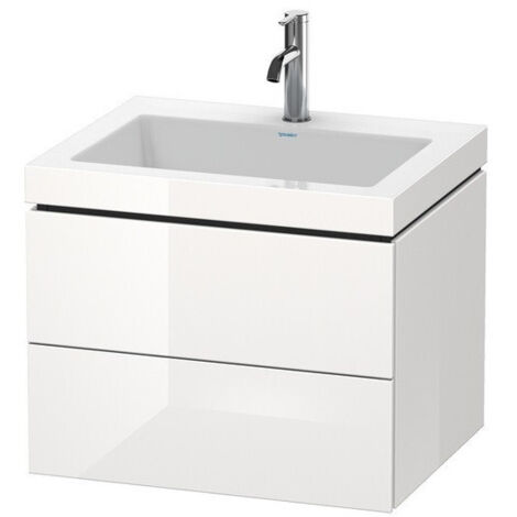 Mobile lavabo L-CUBE WT Vero Air 500x600x480mm senza foro per rubinetteria biancheria