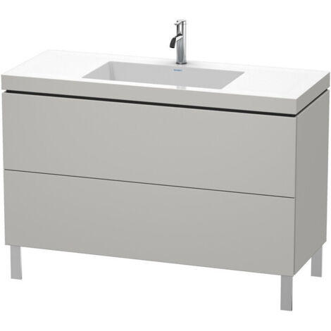 Mobile lavabo L-CUBE WT Vero Air 698x1200x480mm 1 foro rubinetto in cemento