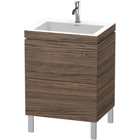 Mobile lavabo L-CUBE WT Vero Air 698x600x480mm 1 foro noce scuro