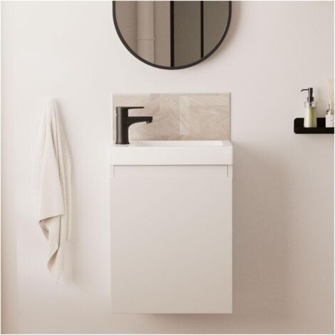 Mobile lavabo LISA nero + rubinetto