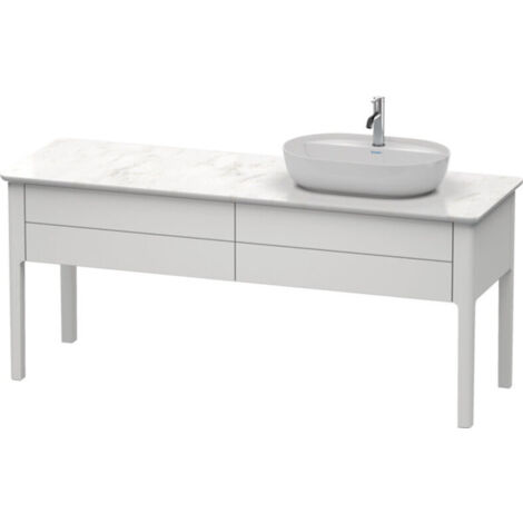Mobile lavabo LUV 743x1388x570m con illuminazione in bianco semilucido