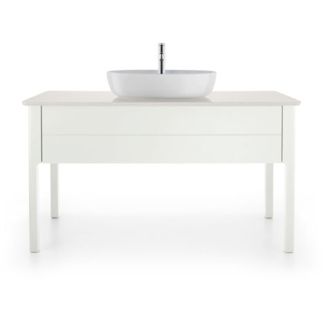 Mobile lavabo LUV 743x1388x570mm bianco semilucido