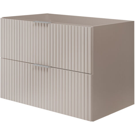 Mobile lavabo, Nero, 120 (2 x 60) x 77 x 46 cm, maniglia nera, gambe nere, senza piano