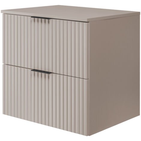 Mobile lavabo, Rovere Craft, 80 x 57 x 46 cm, maniglia oro + Piano