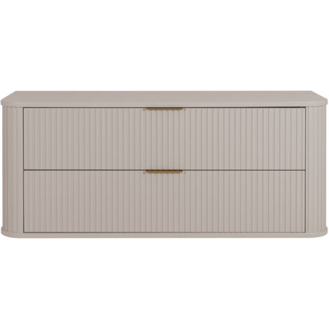 Mobile lavabo sospeso per bagno, rovere noce, 60 x 51,7 x 41,5 cm