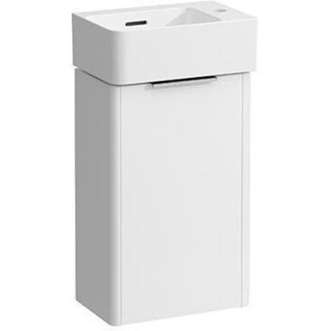 Mobile lavabo VAL con lavabo, 637 x 340 x 220 mm bianco opaco LAUFEN