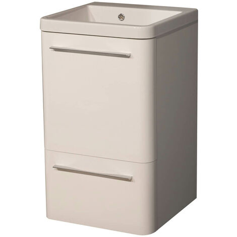 Mobile Lavatoio 50,5x50,5x87 cm 2 Cassetti Montegrappa Novella Dipiù Bianco