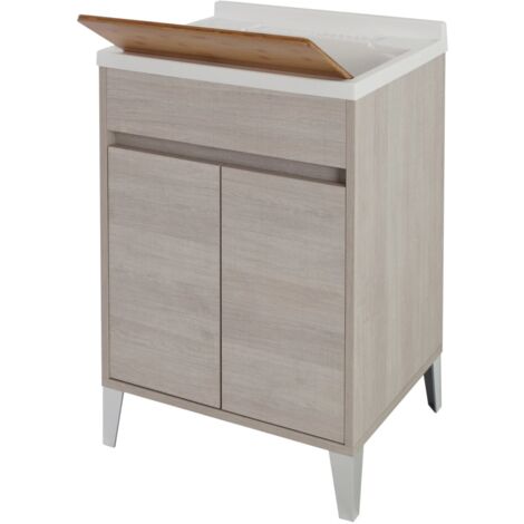 Mobile lavatoio da bagno 60x84 cm rovere chiaro Mondo 2.0 Feridras