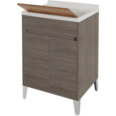 Mobile lavatoio da bagno 60x84 cm rovere scuro Mondo 2.0 Feridras