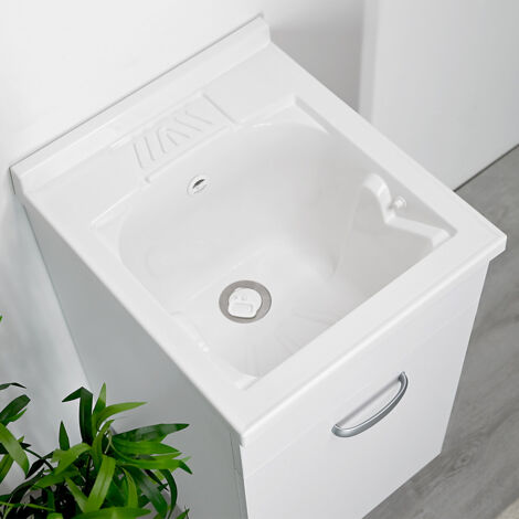 Mobile Lavatoio DOMINA PLUS 45x50 con Vasca in PP e Asse di Lavaggio