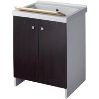 gaddini Mobile Lavatoio da Esterno 84x50x60 cm in PVC 2 Ante TopLav Bianco