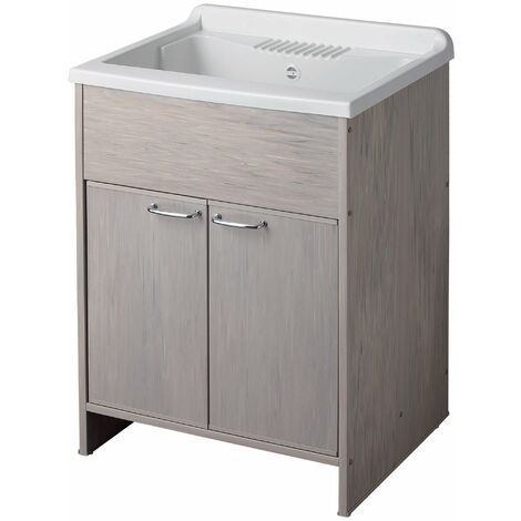 Mobile Lavatoio in PVC 60x50x85 cm 2 Ante Forlani Washouse Rovere