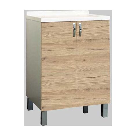 MOBILE LAVATOIO KOALA 2 ANTE QUERCIA NATURALE P 60 x L 60 cm SAVINI