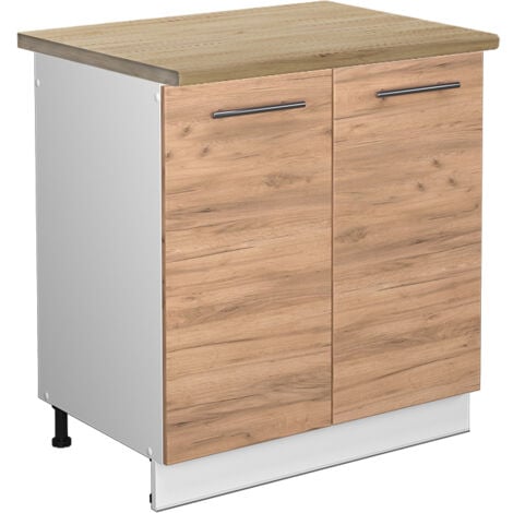 Mobile lavello cucina Fame-Line, Quercia dorata, 80 cm , PL Rovere, Vicco