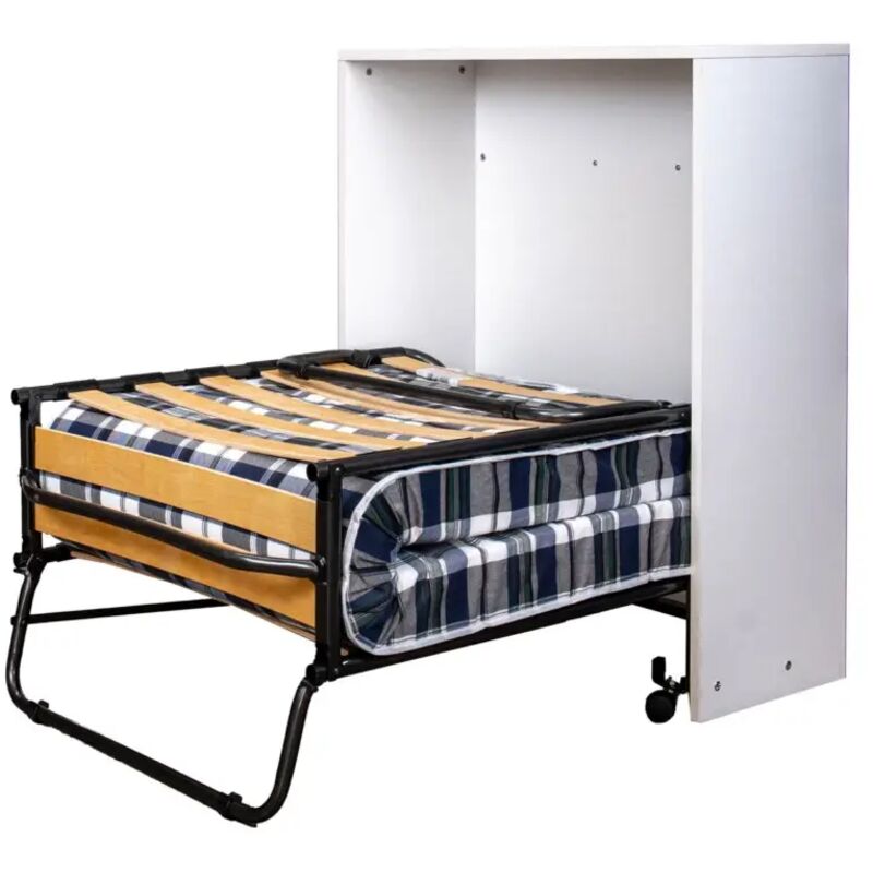 Eurobrico Mobile Letto Estraibile A Scomparsa Con Rete E Materasso ...