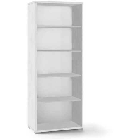 Mobile libreria h182 l71 p41 cm finitura bianco ossido frontale bianco sarmog db351k - Sarmog