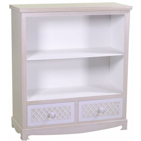 Mobile lubecca libreria 2 piani+2 cassetti cm 85x35h95