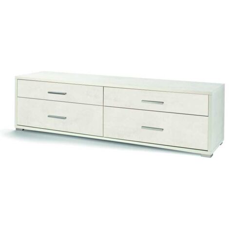 Mobile madia 4 cassetti h50 l179 p47 cm colore bianco ossido db805k sarmog - Sarmog