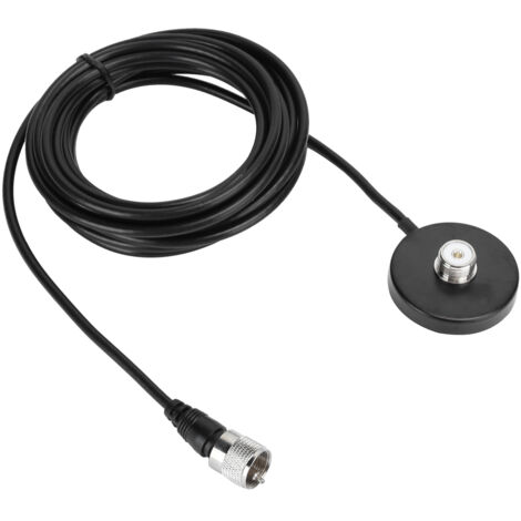 Mobile magnetische Autoantenne mit Saugnapffuß und Radiokabel