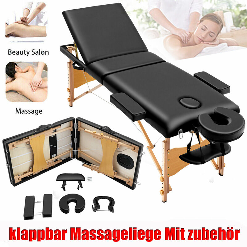 Day Plus - Mobile Massage Table 3 Section Beauty Salon Treatment Tattoo Couch Bed Lightweight Folding