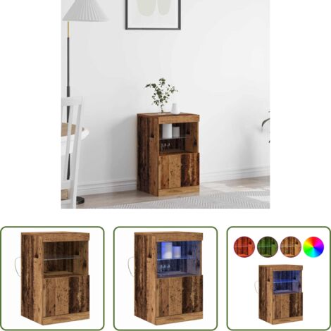 Mobile moderno -  Madia LED Legno vecchio 41 x 37 x 67 cm Legno multistrato