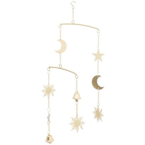Mobile Mond goldfarben aus Metall 48cm - Atmosphera créateur d'intérieur