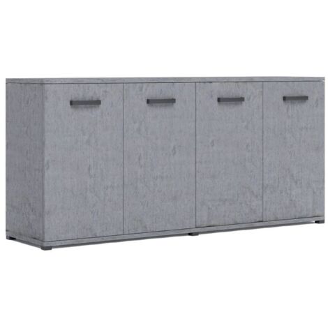 Mobile multiuso 180x45x80 ingresso e ufficio Viareggio colore cemento