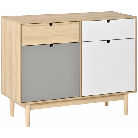Mobile Multiuso con Due Ante 100x40x79,5 cm in Legno Multicolore