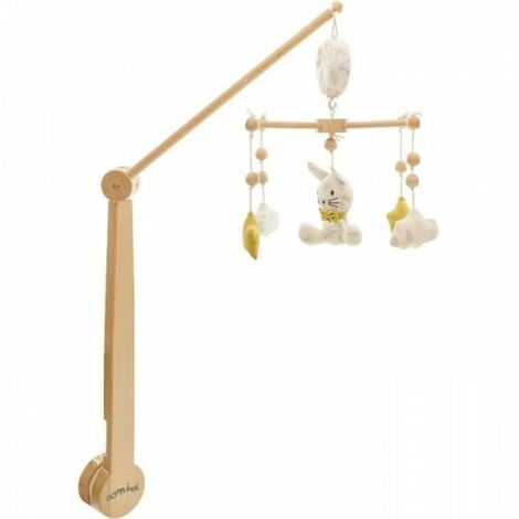 lit mobile - lit en bois pour tout-petits  lit portable pour chambre d' enfant en bas âge, carillon éolien mobile pour berceau d'enfant en bas âge  pour douche Fulenyi : : Bébé