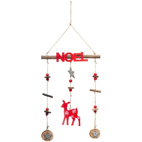 Mobile natalizio appeso di legno 38 cm - Feeric lights & christmas