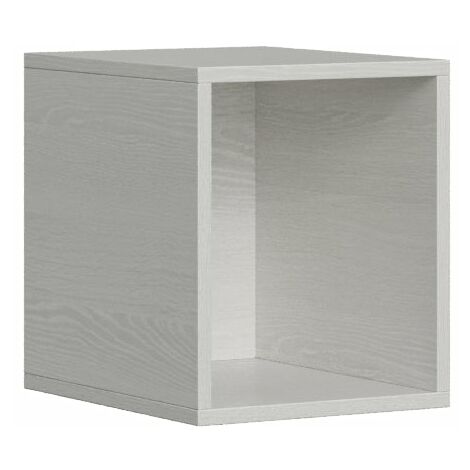 Mobile Pensile a Giorno 34x40x39,5 cm Bianco Frassino