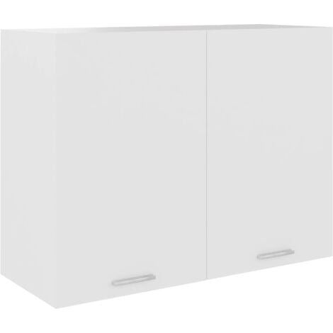 Pensile cucina 40x32xH72 cm in legno Bianco frassinato Bianco