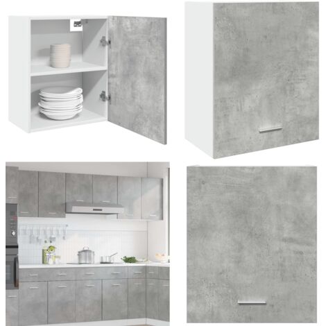 Mobile Pensile “Lyon” Grigio Cemento 50x31x60cm - Armadio pensile - Armadio cucina