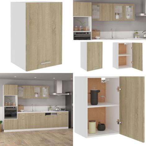 Mobile Pensile “Lyon” Rovere Sonoma 39,5x31x60 cm - Mobile pensile - Armadio con ripiani